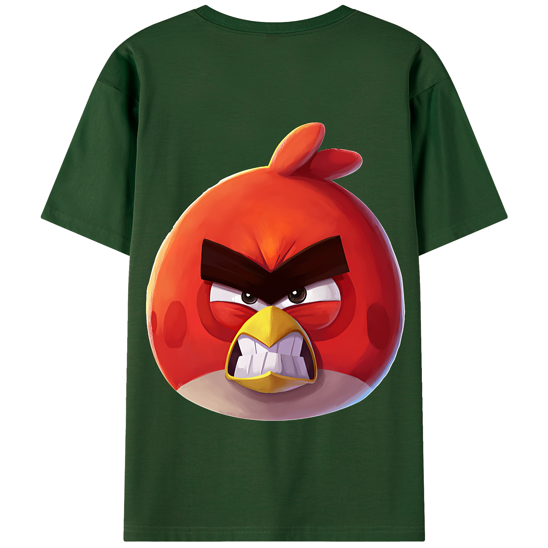 （画像用） Angry Birds アングリーバード 綿100％半袖Tシャツ（背面プリント）